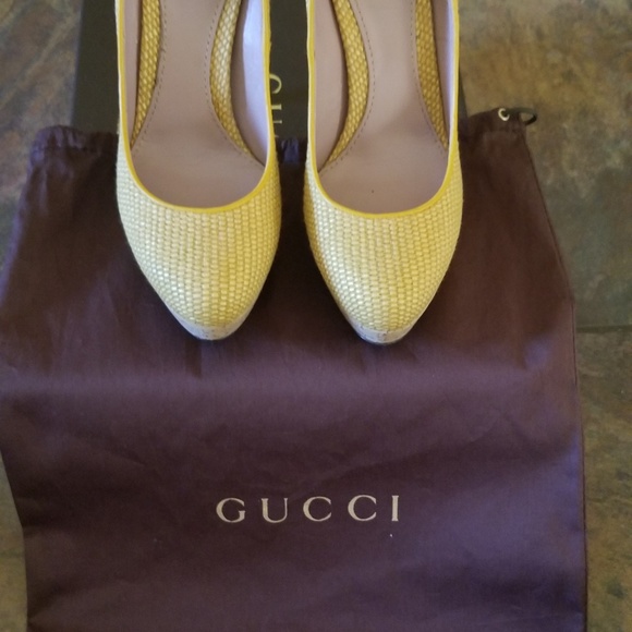 Gucci Shoes Gucci Bumblebee Heels Poshmark